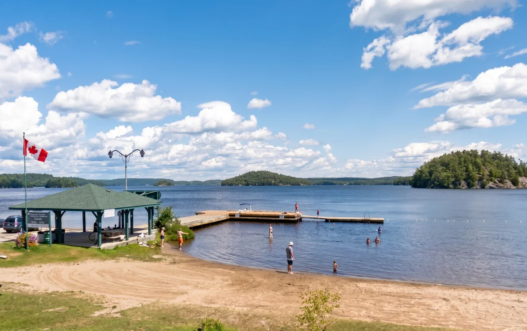 Beaches in Huntsville Ontario, Port Sydney Ontario Beach